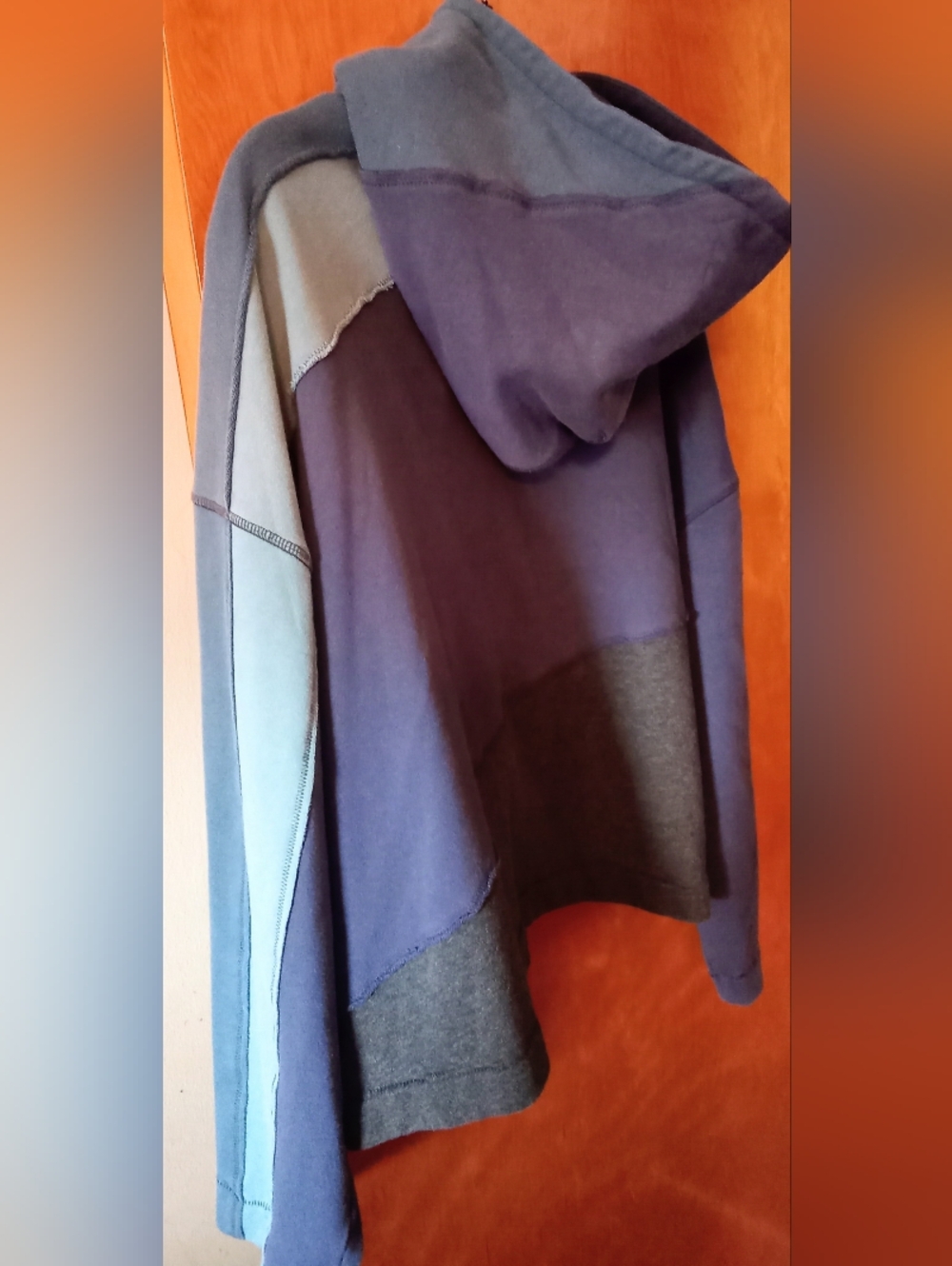 FP Movement by Free People Colorblock Hooded Sweatshirt in Navy and Charcoal - Picture 10 of 10